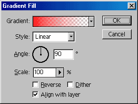 Окно Gradient Fill