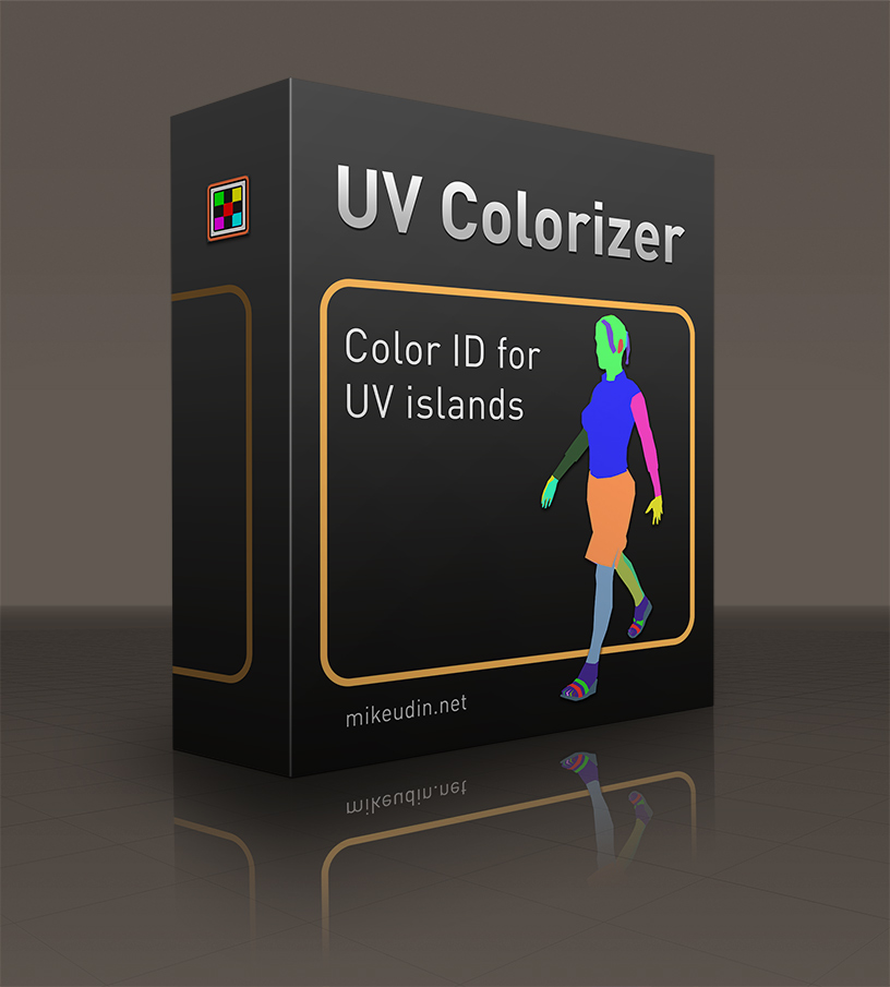 Cinema 4D Python script helps to create Color IDs for UV islands.  