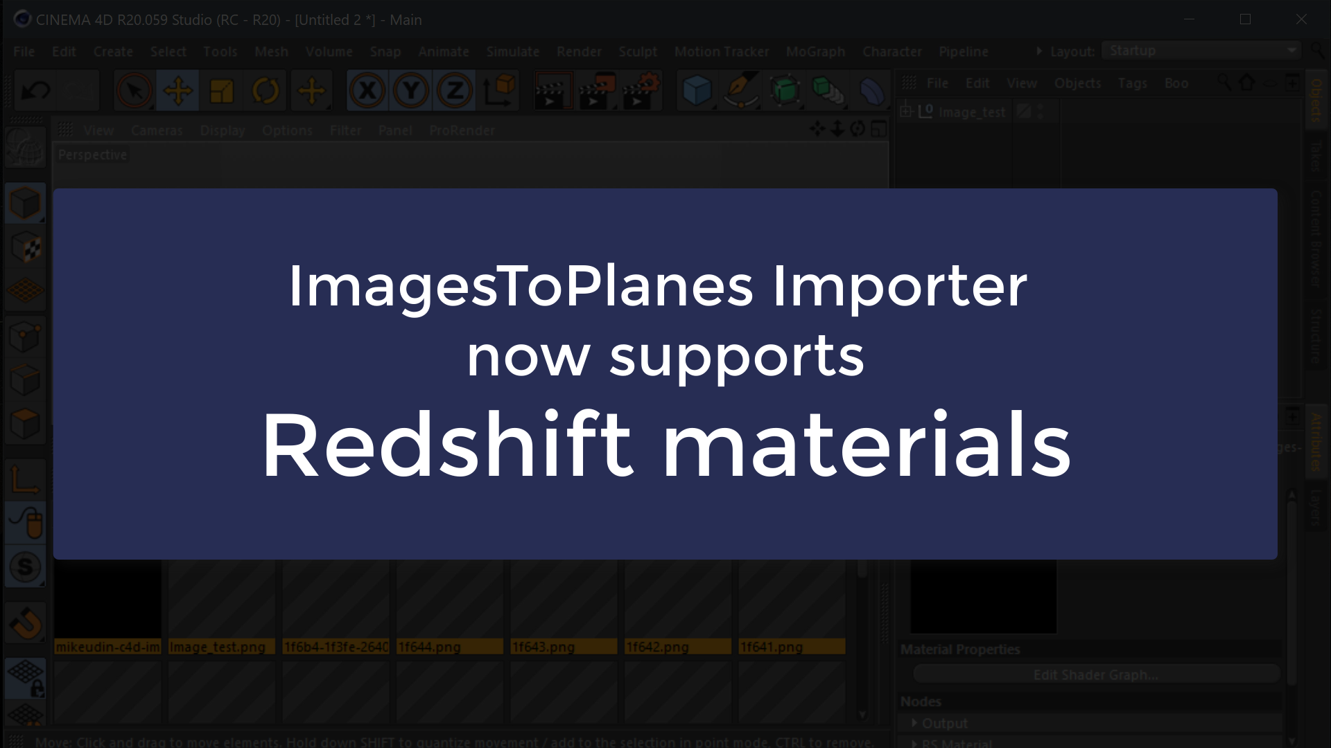 Import Images To Planes with Redshift