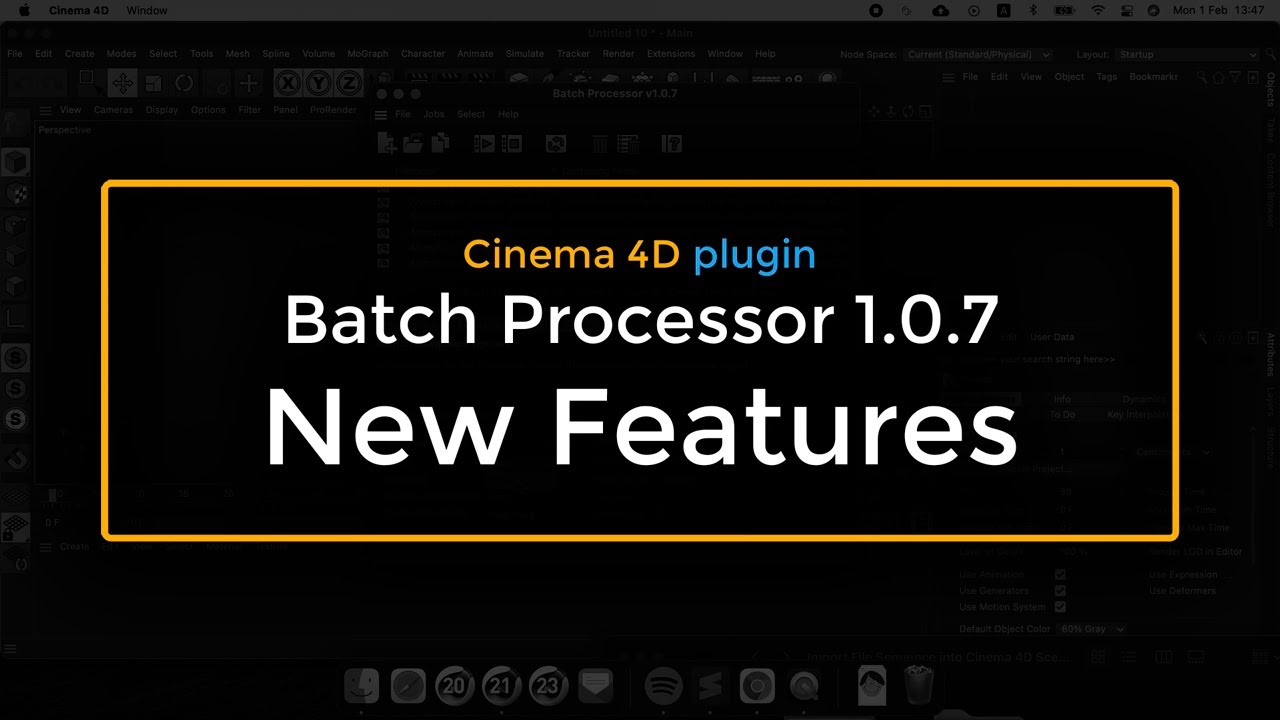 Mike Udin Batch Processor for Cinema 4D