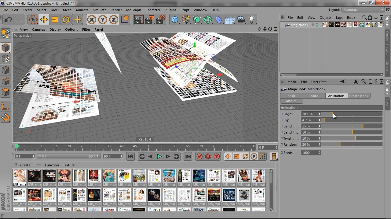 Creating magazine or book in Cinema 4D Mike Udin Tools