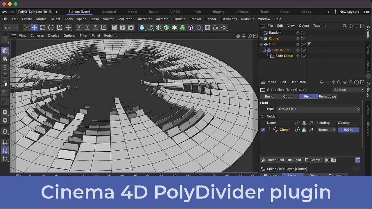 cinema4d polydivider plugin