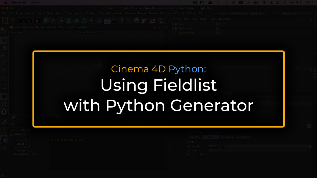 Cinema 4D Python FieldList