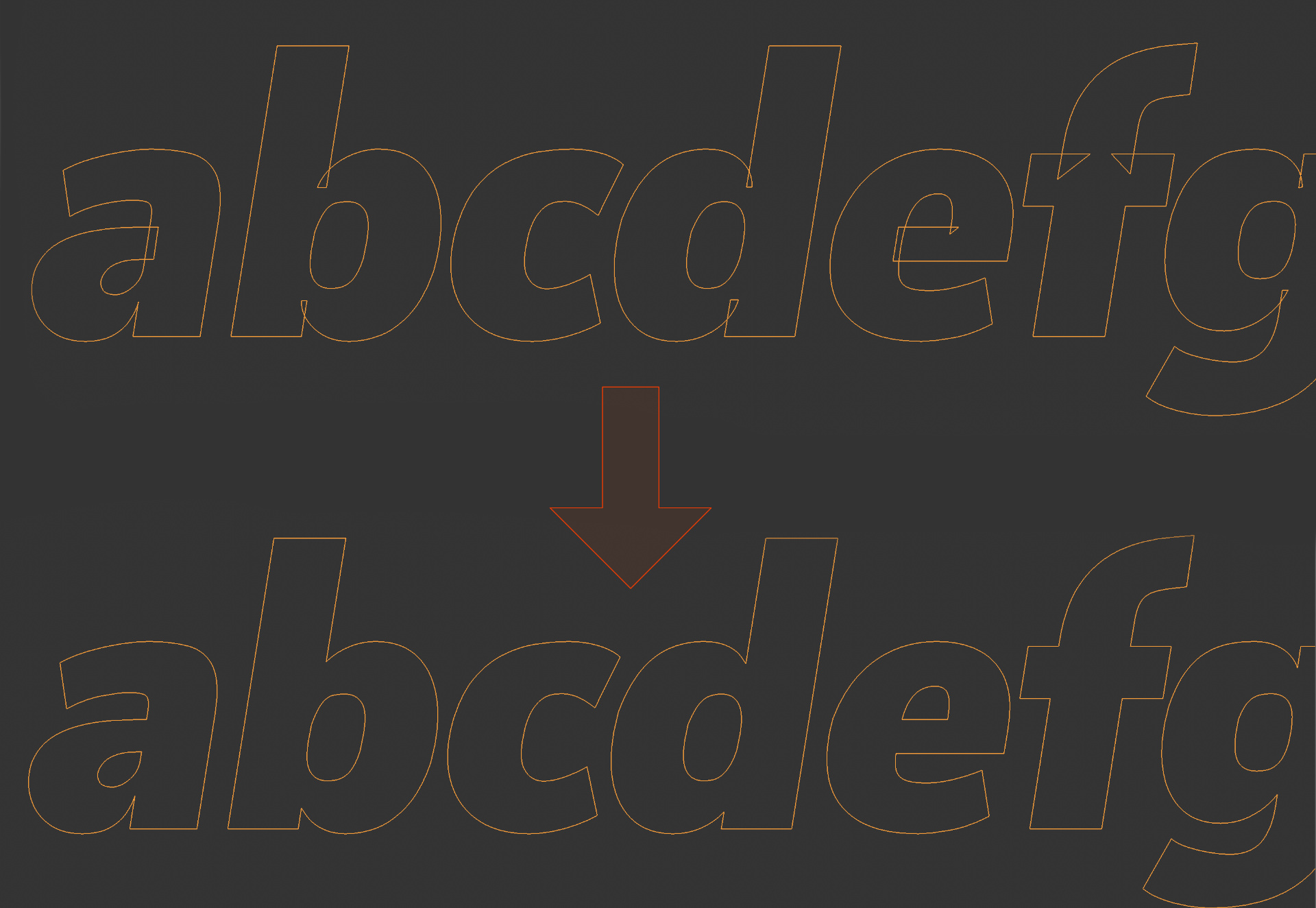 Merge Segments feature fixes overlapped segements issue in Varitext for Cinema 4D.